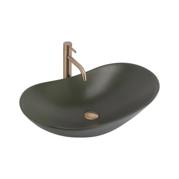 REA-U6372 - Umivaonik na ploču ROYAL 35,5x61,5 cm keramika/maslinasta
