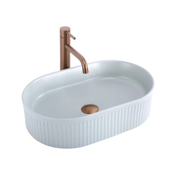 REA-U6375 - Nadgradni umivaonik VANDA 31x49 cm keramički/mat plava