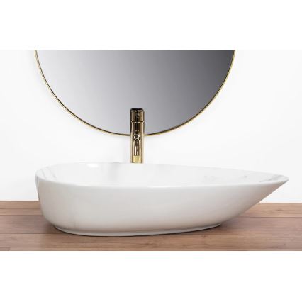 REA-U6501 - Nadgradni umivaonik GRETA 40x65,5 cm keramika/imitacija kamena