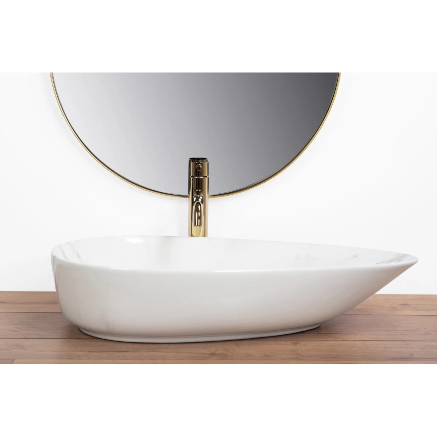 REA-U6501 - Nadgradni umivaonik GRETA 40x65,5 cm keramika/imitacija kamena