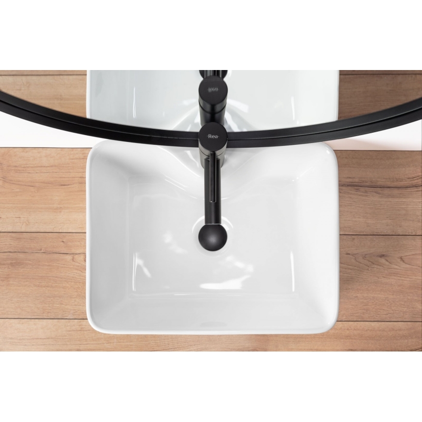 REA-U6524 - Nadpultni umivaonik KELLY 38 x 49 cm keramika/sjajna bijela