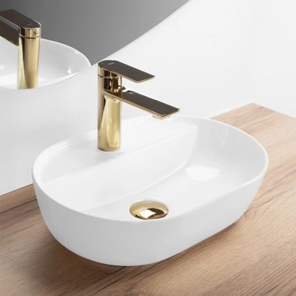 REA-U6617 - Umivaonik na ploču AURA 30x42 cm keramika/sjajna bijela