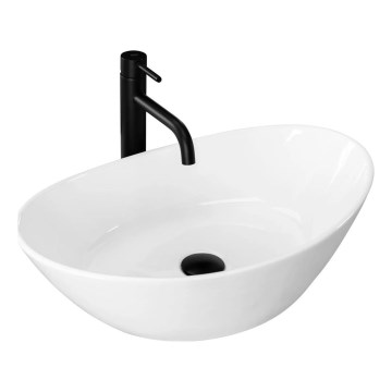 REA-U6801 - Nadgradni umivaonik KATE 33,5x55,5 cm keramika/sjajna bijela