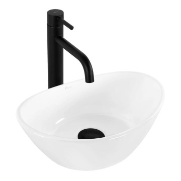 REA-U6803 - Umivaonik za radnu ploču KATE 24,5x36,5 cm keramika/sjajna bijela