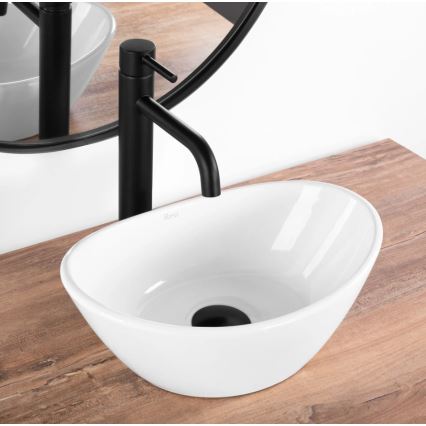 REA-U6803 - Umivaonik za radnu ploču KATE 24,5x36,5 cm keramika/sjajna bijela