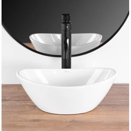 REA-U6803 - Umivaonik za radnu ploču KATE 24,5x36,5 cm keramika/sjajna bijela