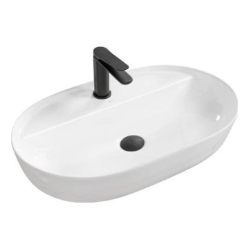 REA-U7900 - Umivaonik na ploču AURA 40,5x60,5 cm keramika/sjajna bijela