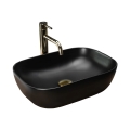 REA-U8470 - Umivaonik na ploču BELINDA 33,5x46,5 cm keramika/mat crna