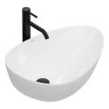 REA-U8536 - Nadgradni umivaonik GRETA 39x56 cm keramika/sjajna bijela