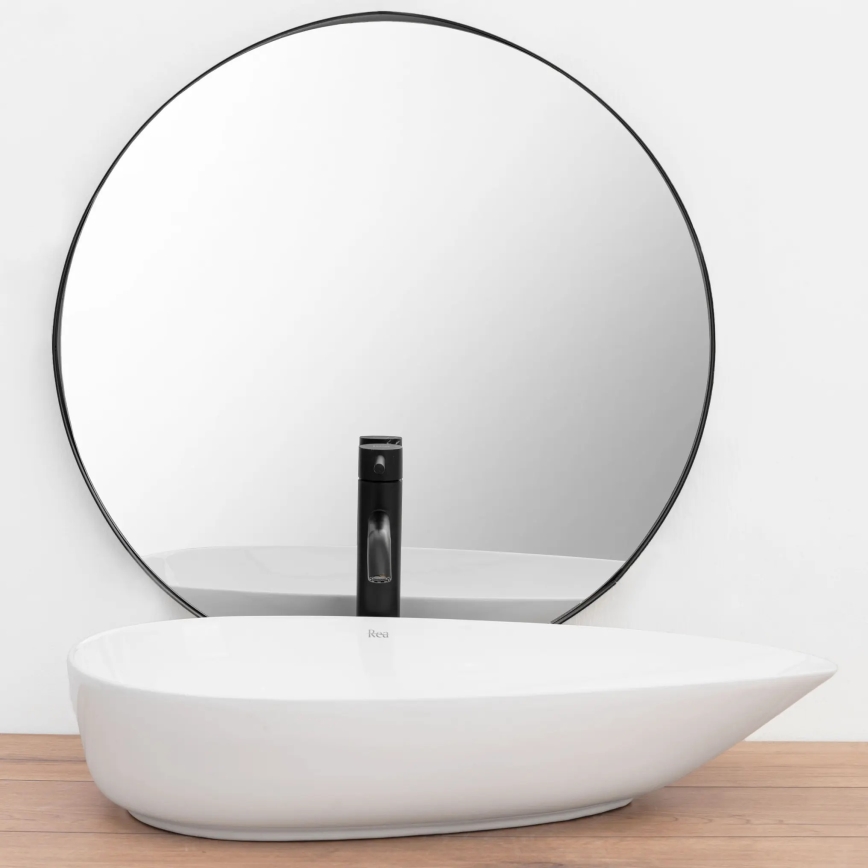 REA-U8537 - Nadgradni umivaonik GRETA 40x65,5 cm keramika/sjajna bijela