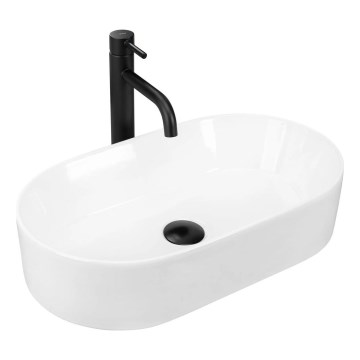 REA-U9108 - Umivaonik na ploču LAYLA 30x53 cm keramika/sjajna bijela