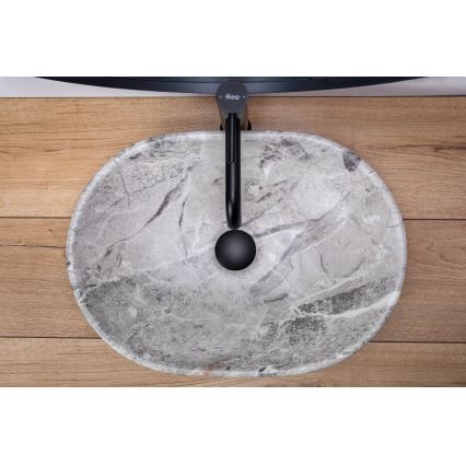 REA-U9888  - Nadpultni umivaonik LARA 35 x 48,5 cm keramika/imitacija kamena