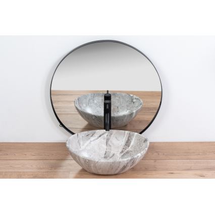 REA-U9908 - Umivaonik za ugradnju na radnu ploču SOFIA 34,5x41 cm keramika/imitacija kamena