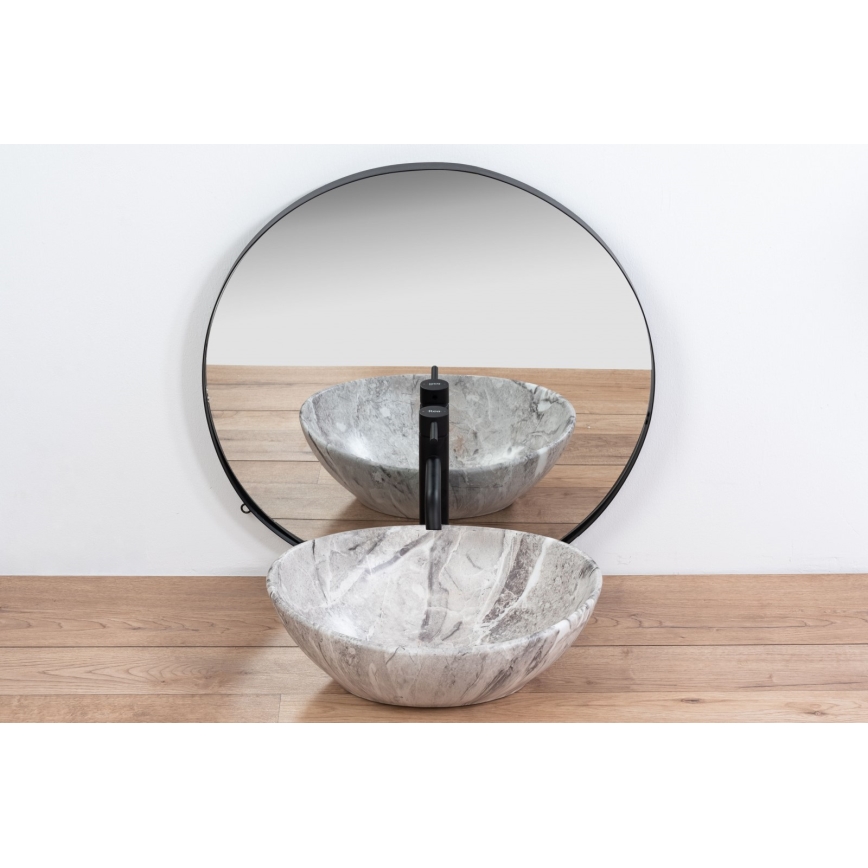 REA-U9908 - Umivaonik za ugradnju na radnu ploču SOFIA 34,5x41 cm keramika/imitacija kamena