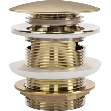 REA-W2005 - Odvod za kadu CLICK-CLACK, promjer 7 cm, brušeno zlato