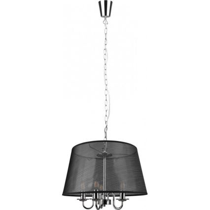 Reality - LED Luster na lancu CIMA 5xE14/40W/230V crna