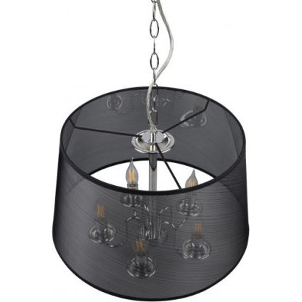 Reality - LED Luster na lancu CIMA 5xE14/40W/230V crna
