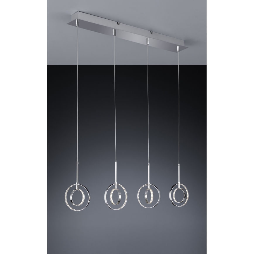 Reality - LED luster na sajli PRATER 4xLED/4W/230V
