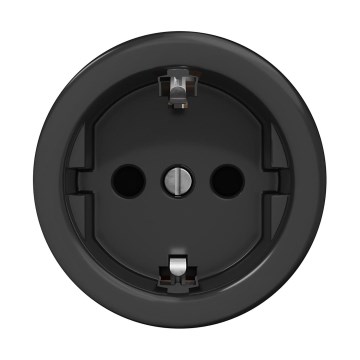Reblig - Retro kućna utičnica bez okvira SCHUKO 230V/16A crna