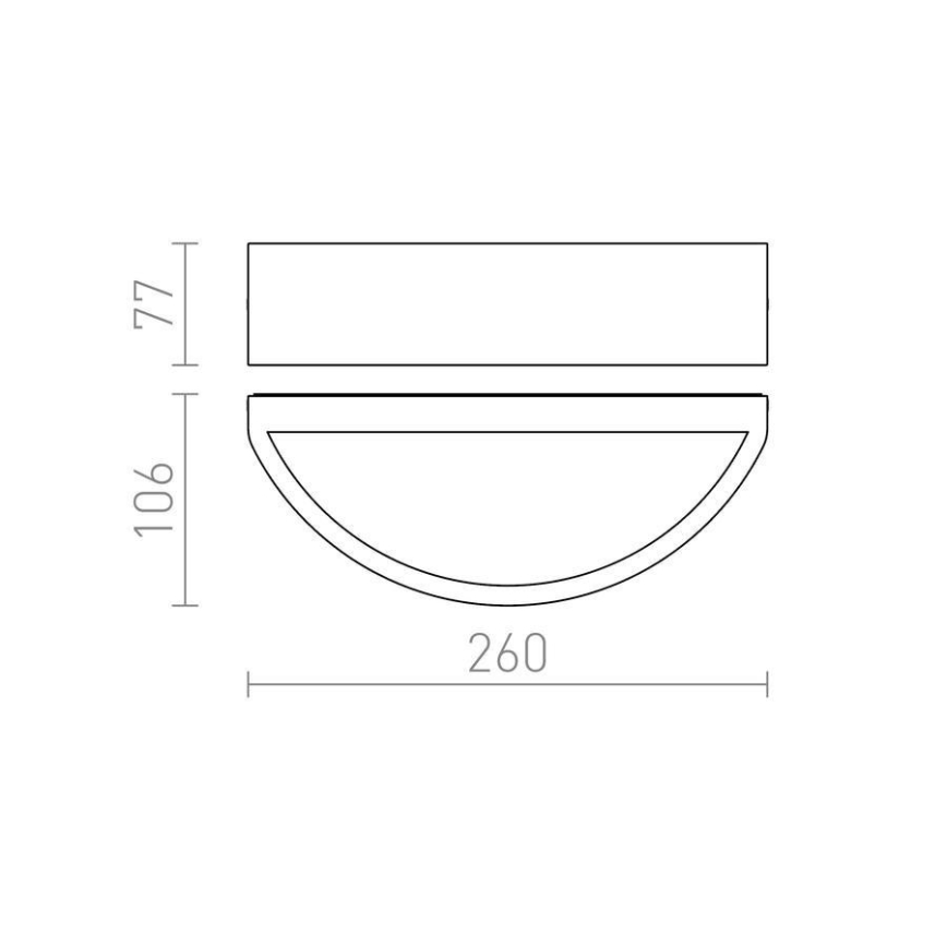 RED  -Design Rendl- R10364 - Vanjska zidna svjetiljka LESA 1xE27/26W/230V IP54