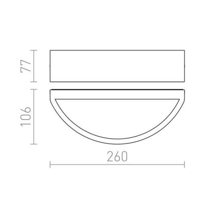 RED - Design Rendl - R10365- Vanjska zidna svjetiljka LESA 1xE27/26W/230V IP54