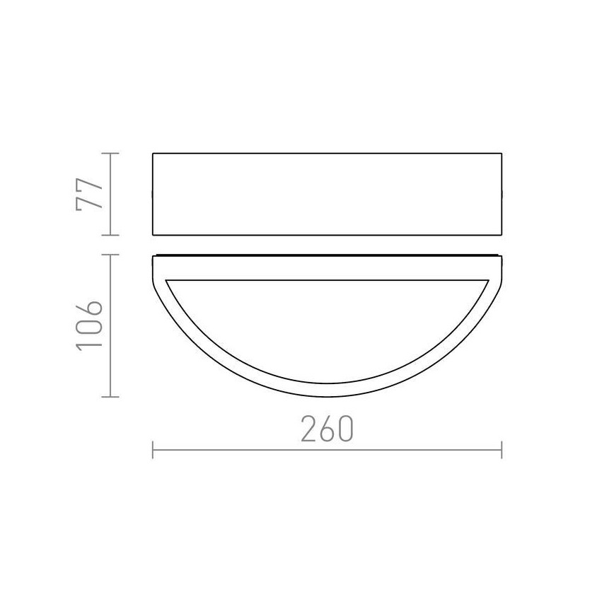 RED - Design Rendl -R10366 - Vanjska zidna svjetiljka LESA 1xE27/26W/230V IP54