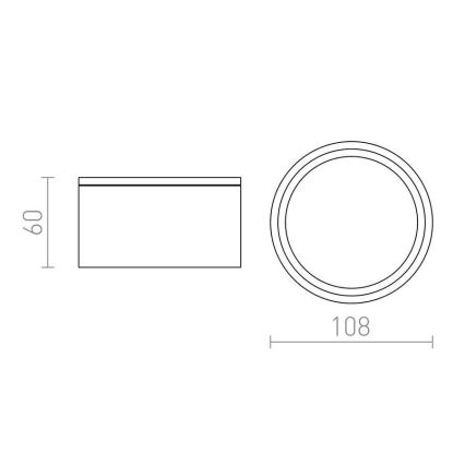 RED - Design Rendl - R10428 - Vanjska stropna svjetiljka MERIDO 1xGX53/11W/230V IP44 bijela