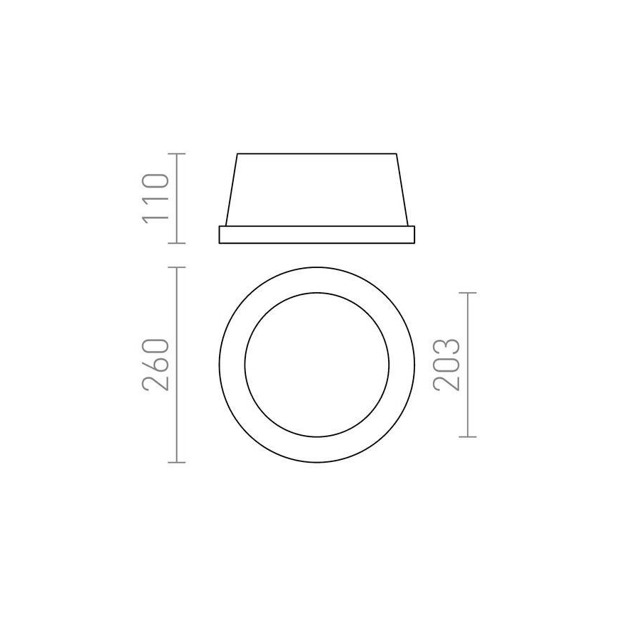 RED - Design Rendl - R10444 - Ugradbena svjetiljka MIA 2xE27/40W/230V
