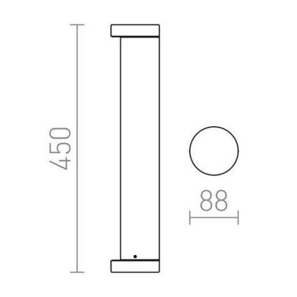 RED - Design Rendl - R11171 - LED Vanjska lampa SONET LED/7W/230V IP54 antracit