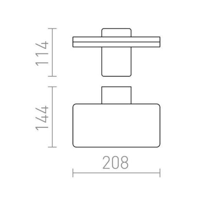 RED - Design Rendl - R11947- LED Vanjska zidna svjetiljka RINA LED/12W/230V IP65