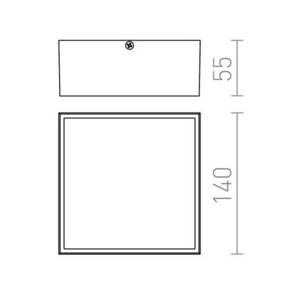 RED - Design Rendl- R11967 - LED Vanjska stropna svjetiljka BONO LED/4W/230V IP54