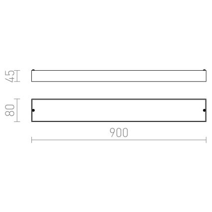 RED - Design Rendl - R11996 - LED Zidna svjetiljka za kupaonicu MARINA LED/14W/230V IP44