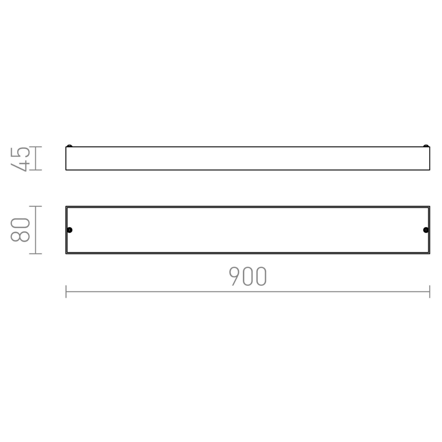 RED - Design Rendl - R11996 - LED Zidna svjetiljka za kupaonicu MARINA LED/14W/230V IP44