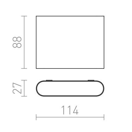 RED - Design Rendl - R12012 - LED Vanjska zidna svjetiljka CHOIX 2xLED/3W/230V IP54