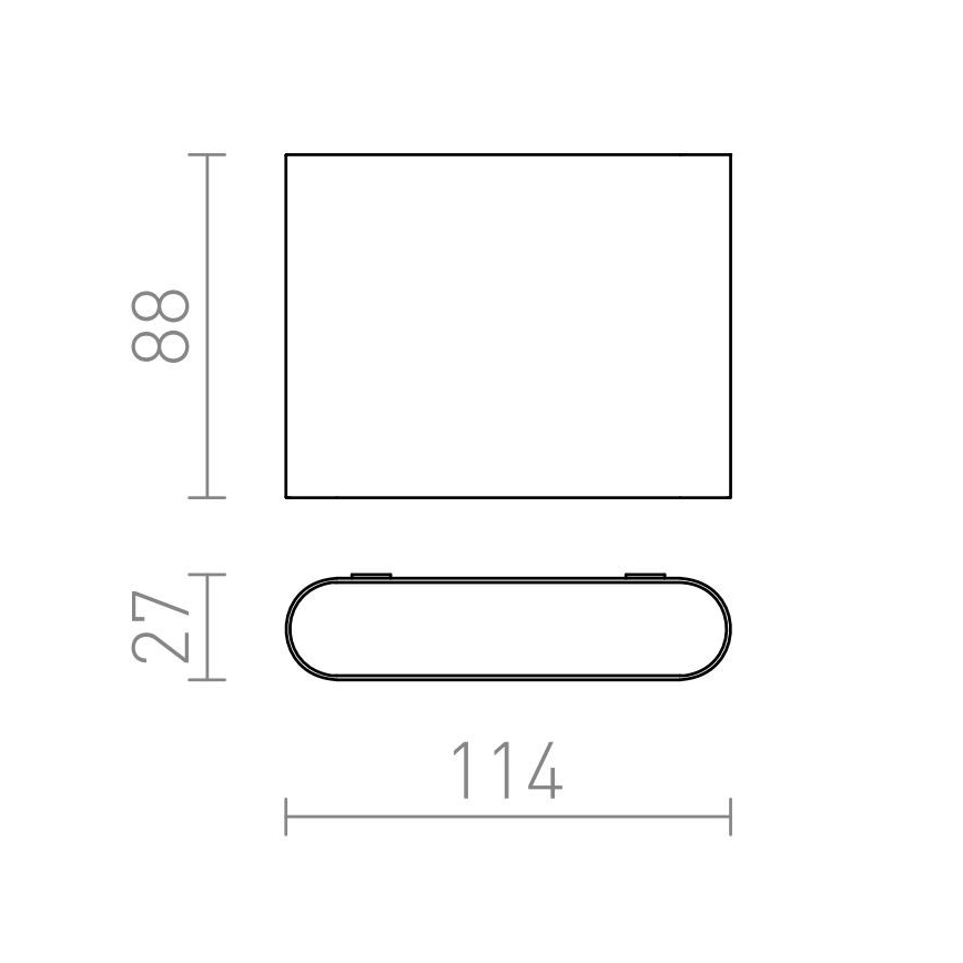 RED - Design Rendl - R12012 - LED Vanjska zidna svjetiljka CHOIX 2xLED/3W/230V IP54