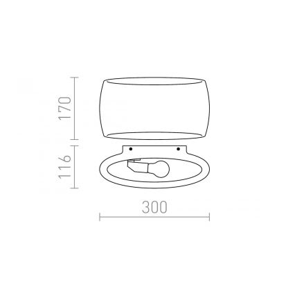 RED - Design Rendl - R12365 - Zidna svjetiljka VERITA 1xE27/33W/230V bijela