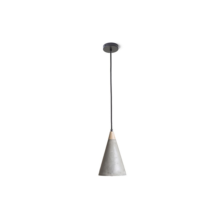 RED - Design Rendl - R12380 - Luster na sajli HEIDI 1xE27/28W/230V beton/drvo