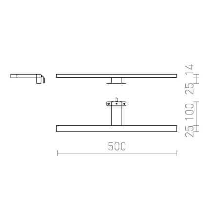 RED - Design Rendl - R12400 - LED Rasvjeta za ogledalo u kupaonici BALEA LED/7W/230V IP44