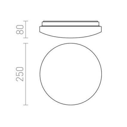 RED - Design Rendl - R12431 - LED Stropna svjetiljka SEMPRE LED/10W/230V