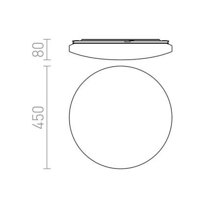 RED - Design Rendl - R12433 - LED Stropna svjetiljka SEMPRE LED/36W/230V okrugla