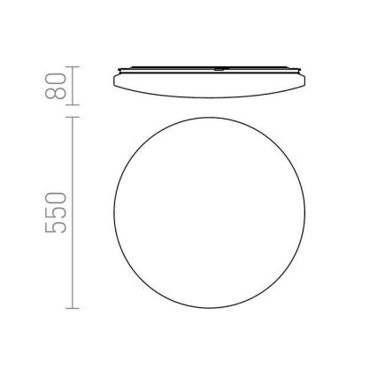 RED - Design Rendl - R12434 - LED Stropna svjetiljka SEMPRE LED/56W/230V okrugla