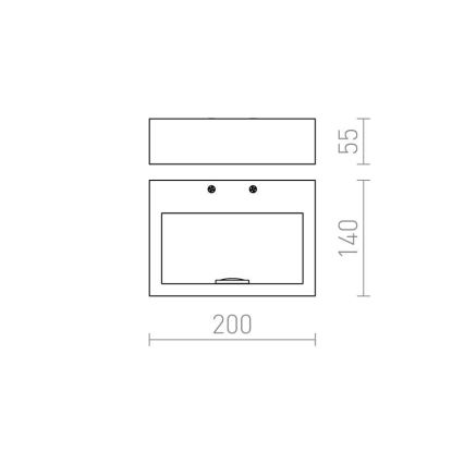 RED - Design Rendl - R12595 - LED Zidna svjetiljka NEMAN LED/10W/230V