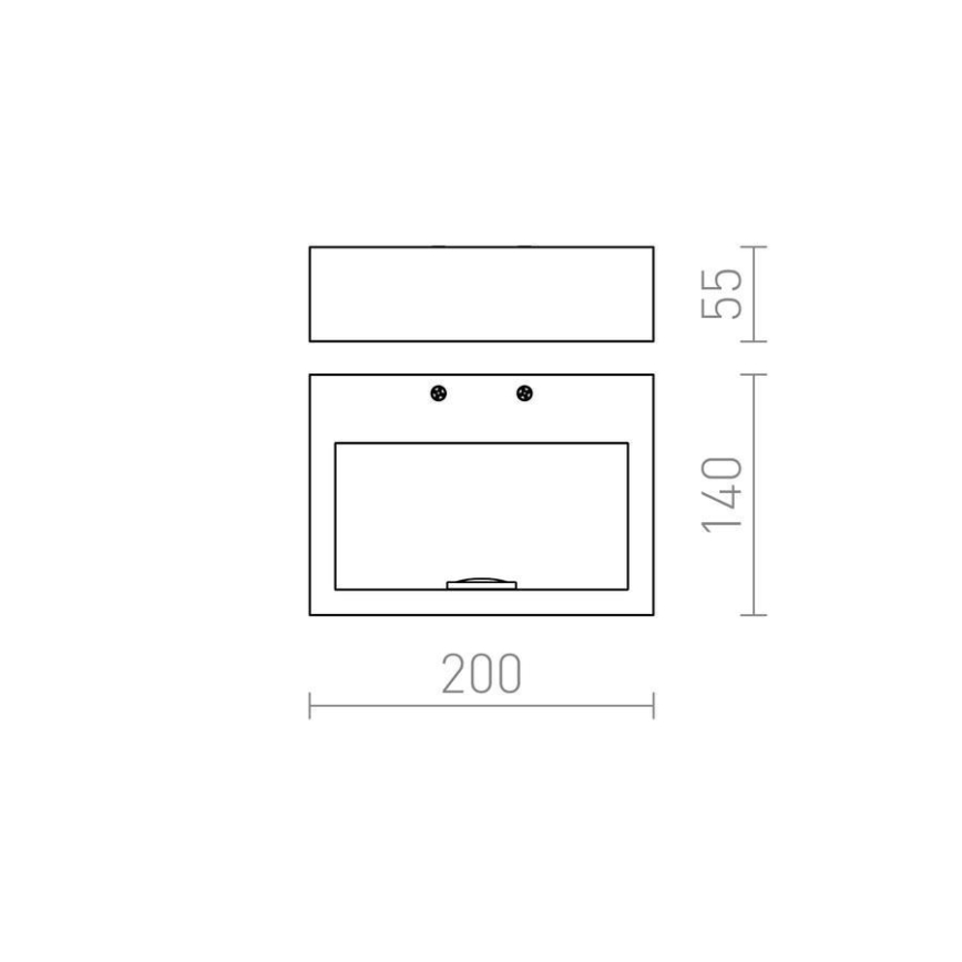RED - Design Rendl - R12595 - LED Zidna svjetiljka NEMAN LED/10W/230V