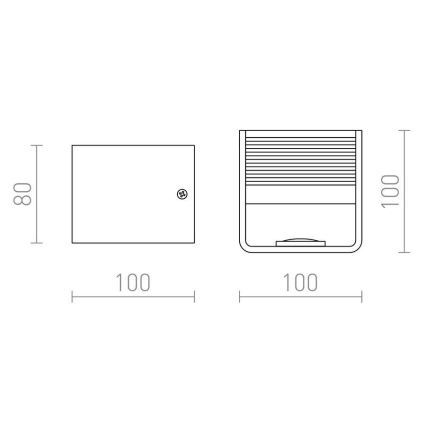 RED - Design Rendl - R12598 - LED Zidna svjetiljka ONYX LED/5W/230V bijela