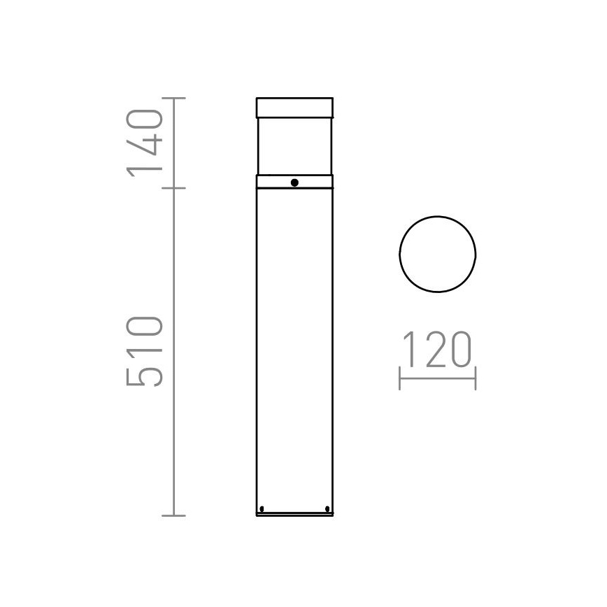 RED - Design Rendl - R12626 - LED Vanjska lampa ABAX LED/15W/230V IP54 antracit