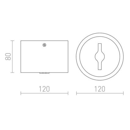 RED - Design Rendl - R12633 - LED Prigušiva reflektorska svjetiljka KELLY LED/15W/230V bijela