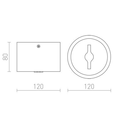 RED - Design Rendl - R12634 - LED Prigušiva reflektorska svjetiljka KELLY 15W/230V crna