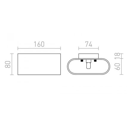 RED - Design Rendl - R12743 - Zidna svjetiljka MARIO 1xG9/33W/230V