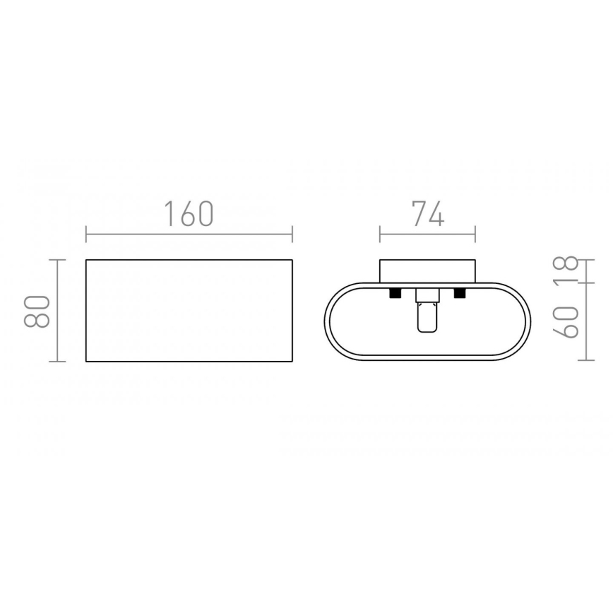 RED - Design Rendl - R12743 - Zidna svjetiljka MARIO 1xG9/33W/230V