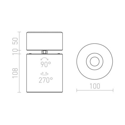 RED - Design Rendl - R12839 - LED Reflektorska svjetiljka CONDU LED/20W/230V bijela